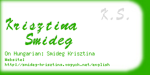 krisztina smideg business card
